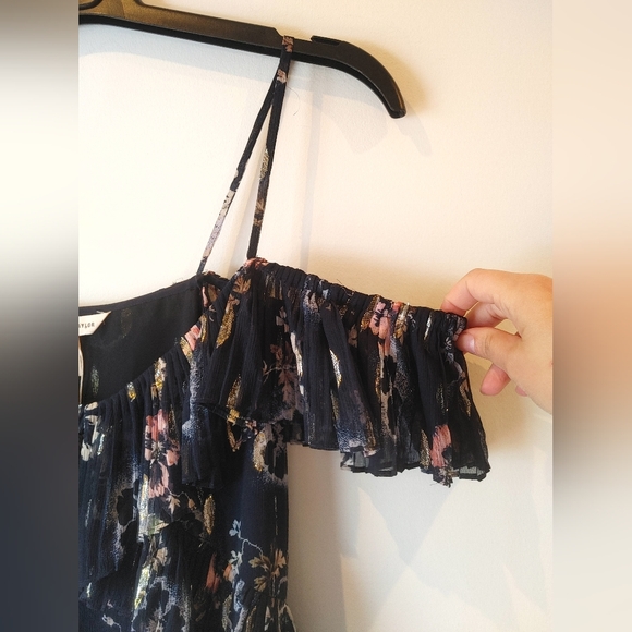 Rebecca Taylor Off the Shoulder Blouse Size 10 - Picture 6 of 12